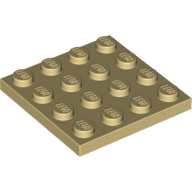 Lego destička 4x4, béžová (4113919, 4243824)